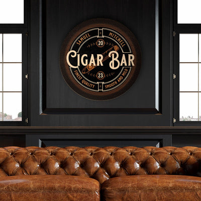 Smooth and Mild Custom Cigar Bar Sign