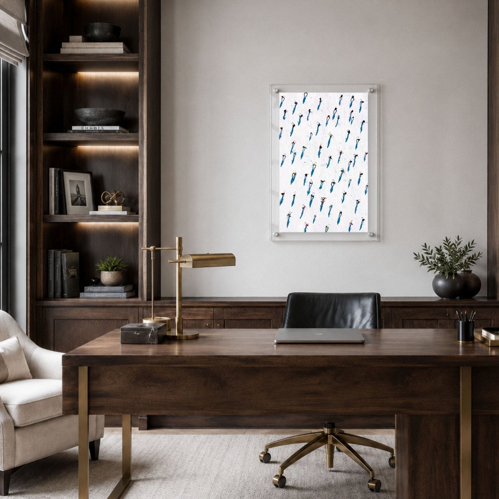 Snow Dots Acrylic Wall Art Print