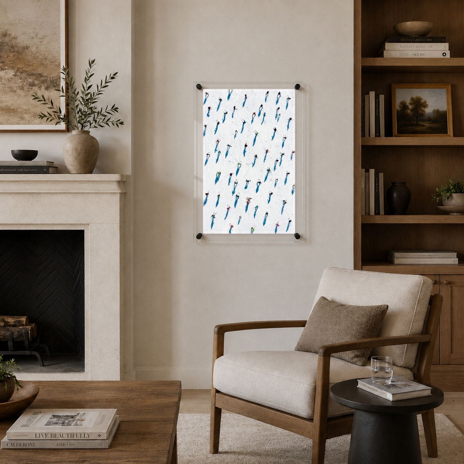 Snow Dots Acrylic Wall Art Print