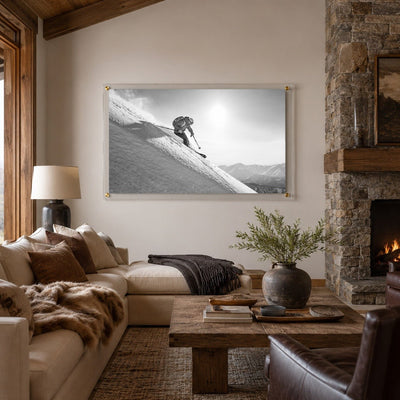 Steep Thrills Black & White Acrylic Wall Art Print