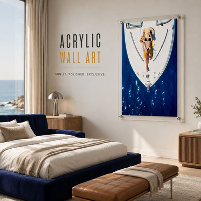 Sun Deck Society Acrylic Wall Art Print - Vertical