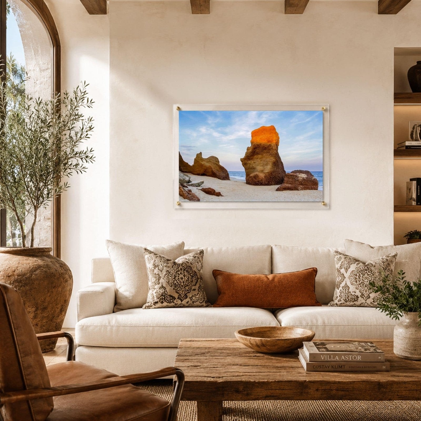 Sunlit Stone Acrylic Wall Art Print
