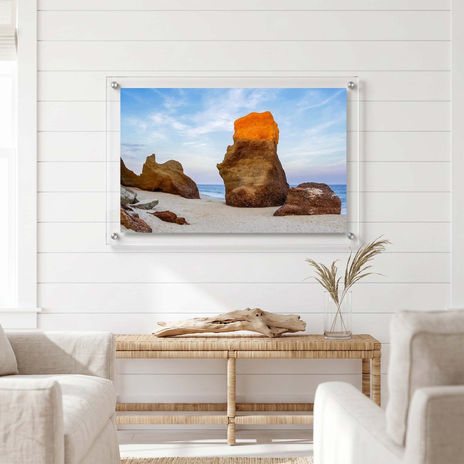 Sunlit Stone Acrylic Wall Art Print