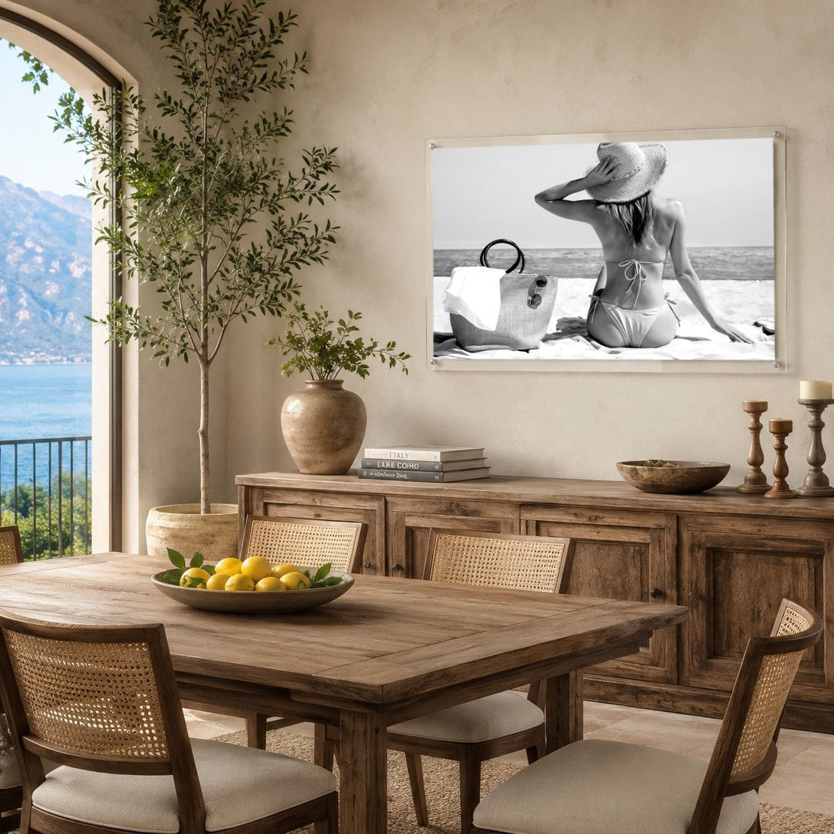 Tan Lines Pending Black & White Acrylic Wall Art Print