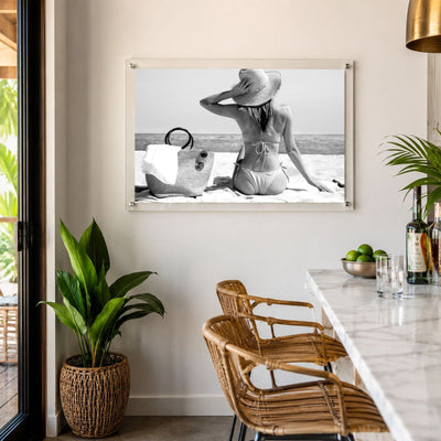 Tan Lines Pending Black & White Acrylic Wall Art Print