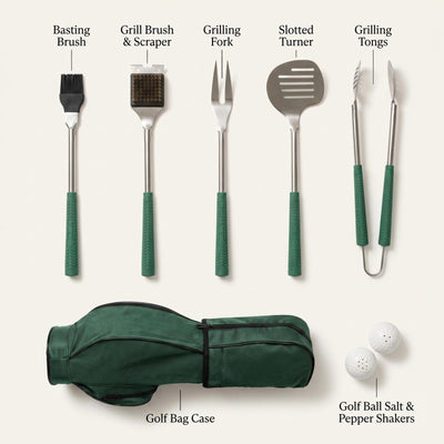 Tee Time Custom Golf BBQ Tools Set