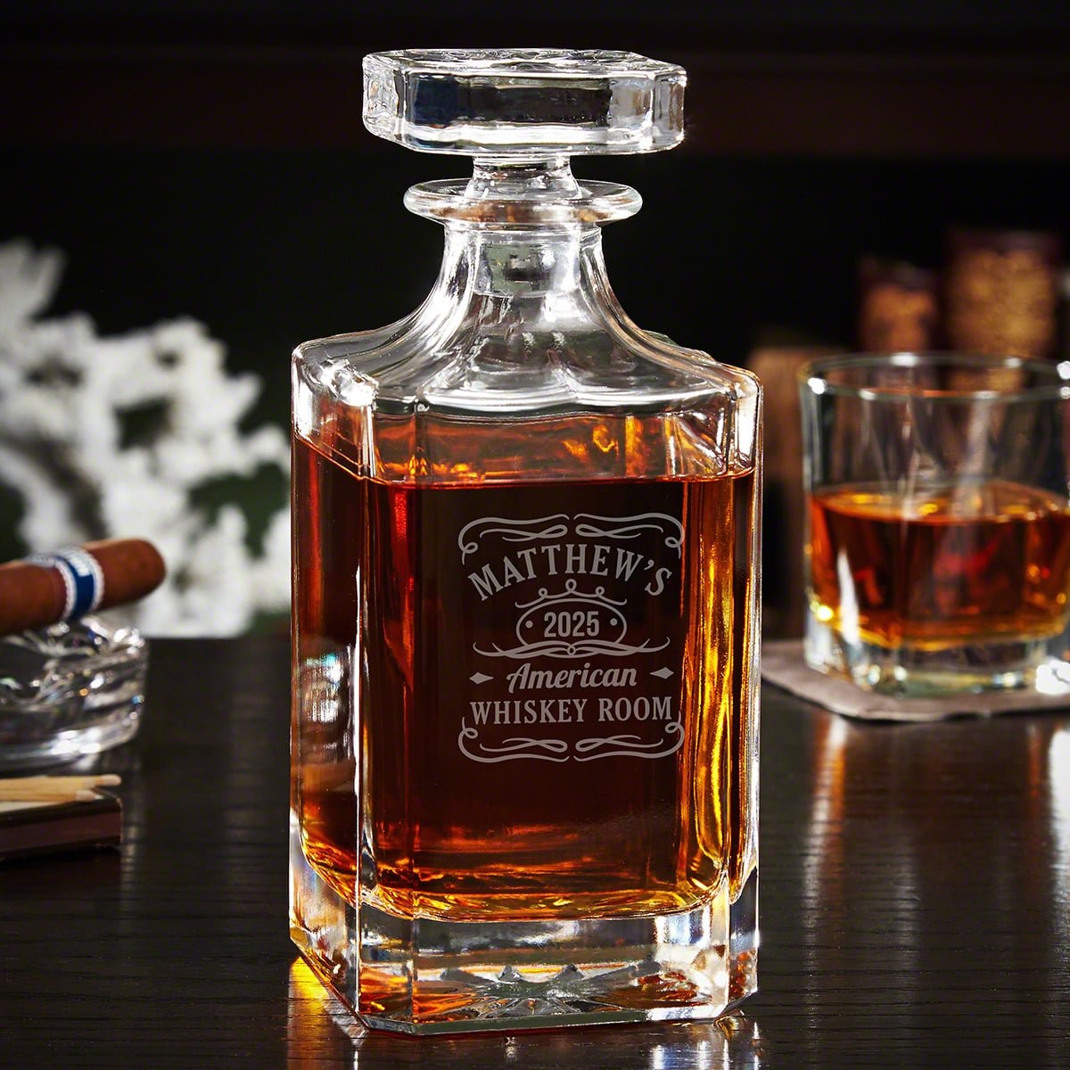 Tennessee Whiskey Personalized Whiskey Decanter Set and Sign