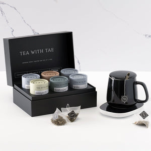 Teas + Black Mug