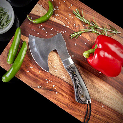 The Choppa Personalized Meat Cleaver Knife - Hatchet w Ebony Wood Handle