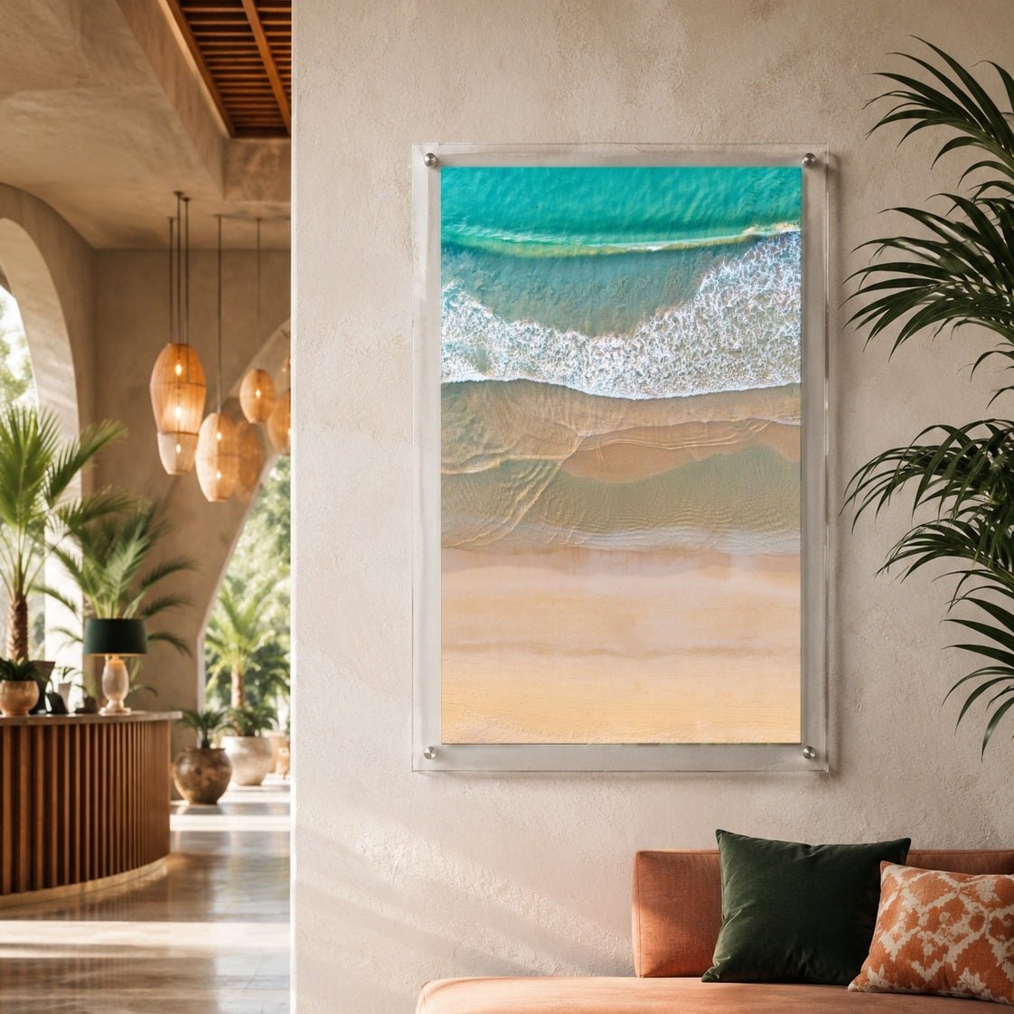 Tidal Blush Acrylic Wall Art Print