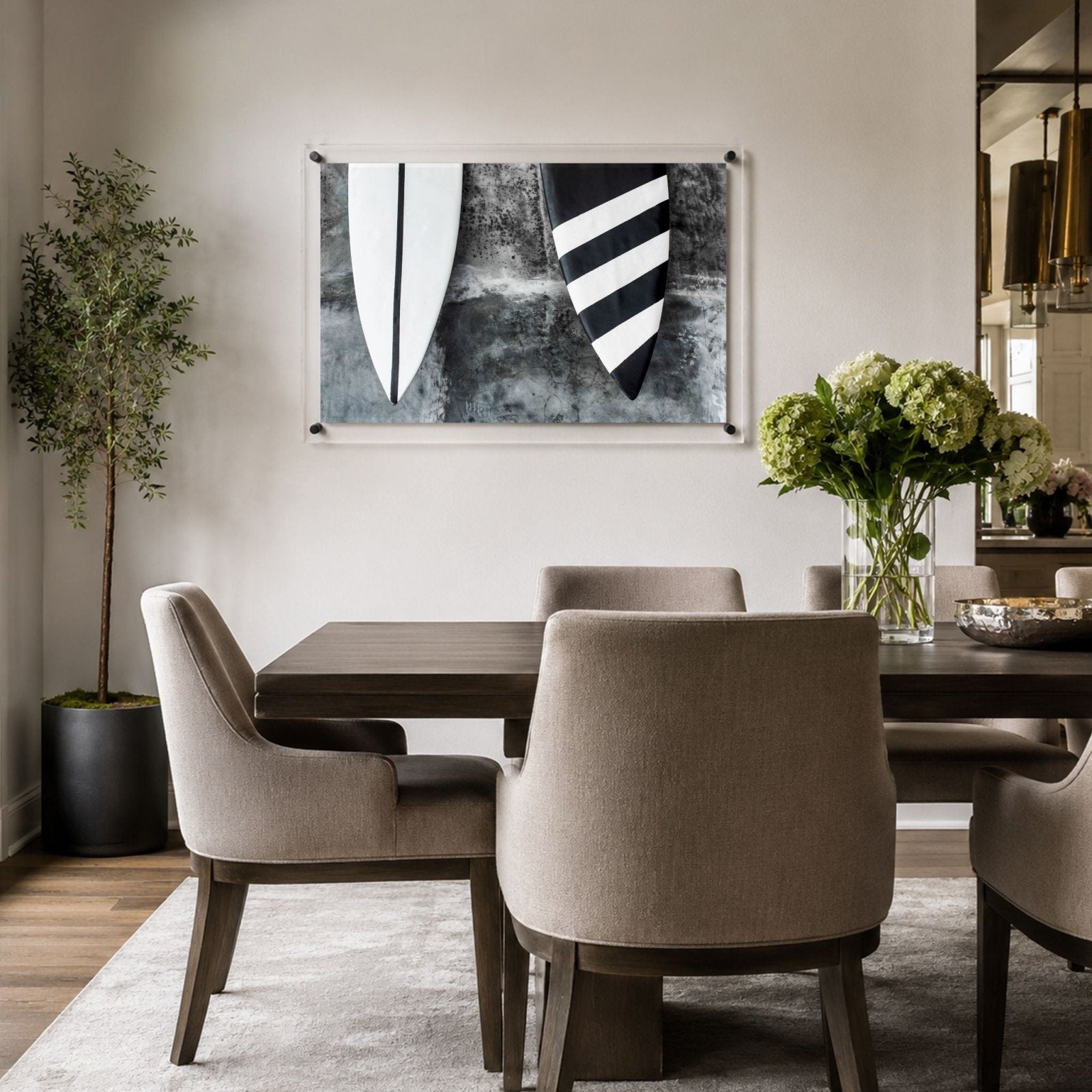 Twin Fins Acrylic Wall Art Print