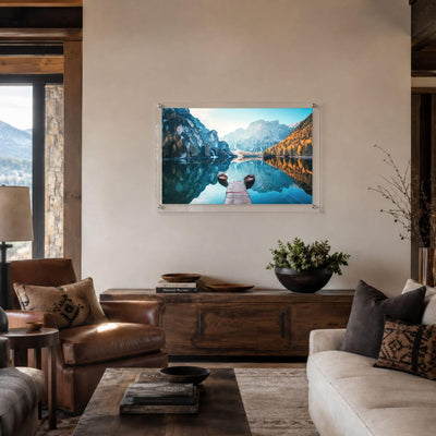 Two Boats at Dawn Acrylic Wall Art Print