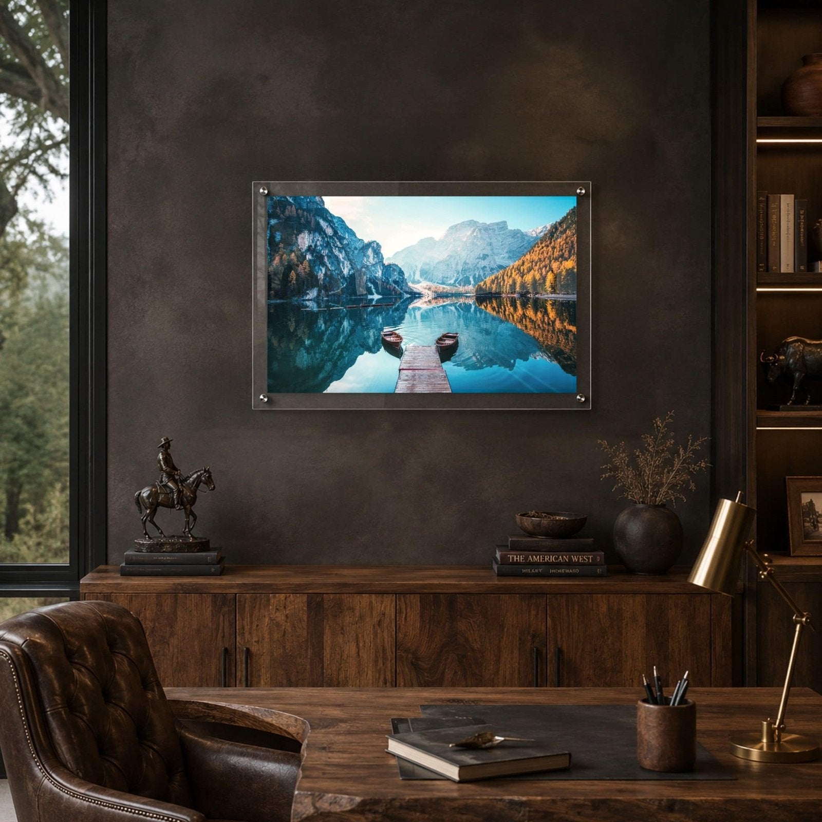 Two Boats at Dawn Acrylic Wall Art Print