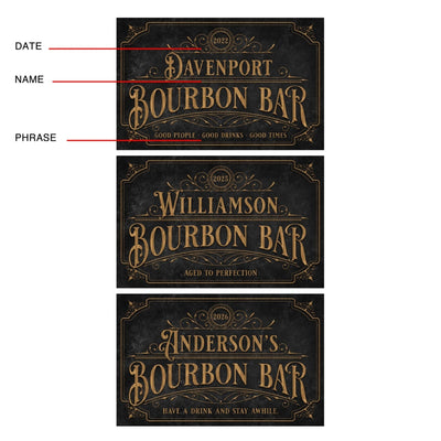 Vintage - Reserve Custom Bourbon Bar Sign