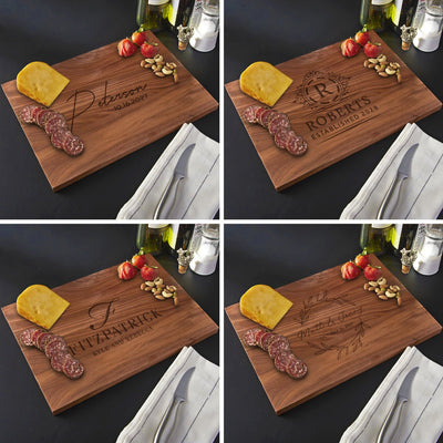 Walnut Engraved Cutting Board - Small (0.75in Thick)