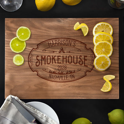 Walnut Monogrammed Cutting Board - Standard (0.75in Thick)