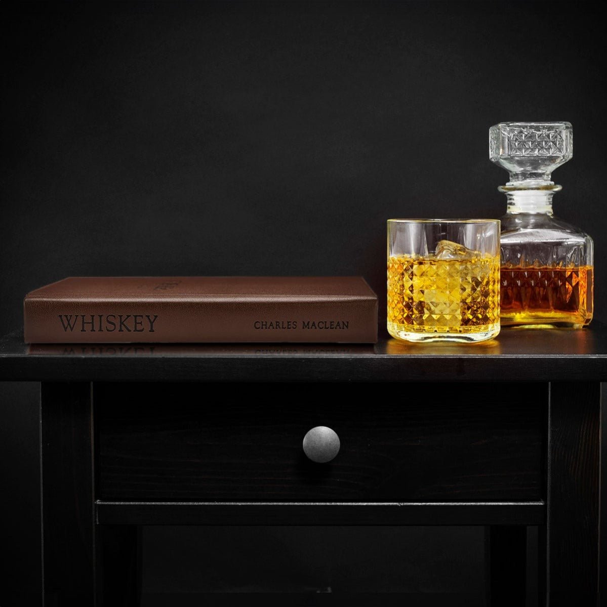 World Whiskey, Custom Brown Leather - Bound Book