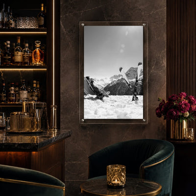 Worth the Climb Black & White Acrylic Wall Art Print