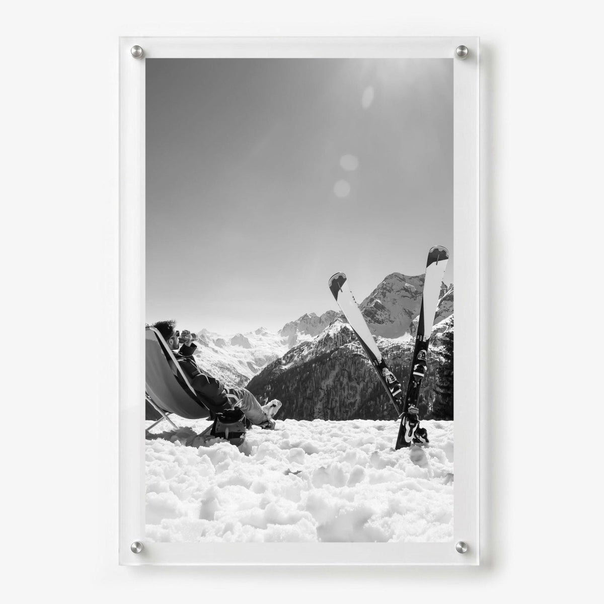 Worth the Climb Black & White Acrylic Wall Art Print