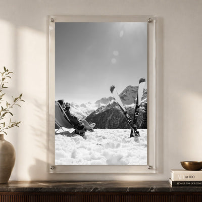Worth the Climb Black & White Acrylic Wall Art Print